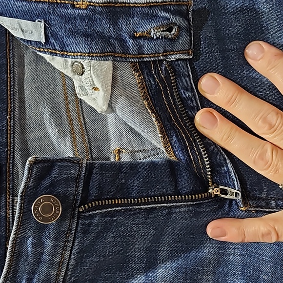 Banana Republic, Premium Denim Jeans, Distressed, Sz 28, Skinny Ankle, Cotton - Picture 13 of 16